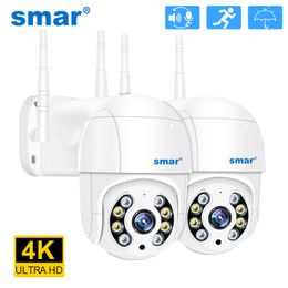 Dome Cameras 2PCSLOT 4K 5MP 3MP 1080POutdoor PTZ Wireless IP Camera 4X Digital Zoom Speed WiFi Security CCTV Ai Humanoid Detect ICsee 221108