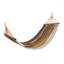 Hammocks Fashion Multi-color Rollover Prevention Hammock Camping Double People Outdoor Hanging Chair Cotton Canvas Leisure Swing Bed