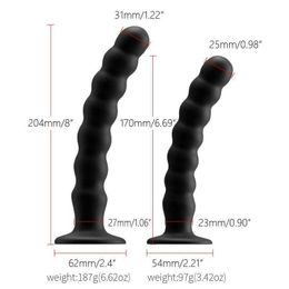 Massage Toy Sexyy Sm Silicone Suction Cup Bead Pulling Vestibule Anal Plug Penis Massager for Men and Women