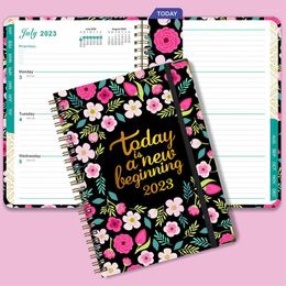 Agenda 2023 A5 Notebook Planner Schedule Journal Stationery Notepads Kawaii Sketchbook School Office Accessories Budget Diary