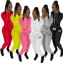 2024 Women Tracksuits Designer Brand Jogging Suits letter Two Piece Set Long Sleeve Outfits Sportswear hood jacket Pants Sweatsuits Fall Winter femme Clothes 8875-7