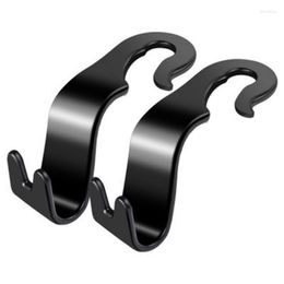 Interior Decorations Seat Car Rear Back Hooks Side Parts Universal Black Design Accessories Connexion