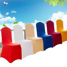 Chair Covers 10Pcs Wedding Spandex Stretch Slipcover For Restaurant Banquet El Dining Party Universal Size