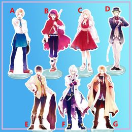 Keychains Anime Stand OZMAFIA Scarlet Axel Alfani Acrylic Figure Display Desktop Decoration 15cm