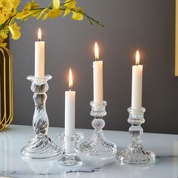 Candle Holders stick Wedding Centrepiece Table Glass s Tables 221108