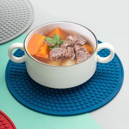 Table Mats 1PCS Silicone Tableware Insulation Mat Pad Cup 18CM Large Size Multifunctional Heat Resistant Pot Holder