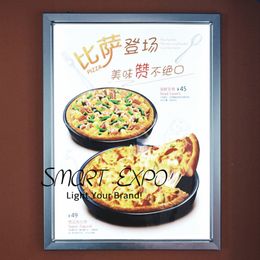 LED Backlit Poster Frame 80x120cm Advertising Display Wall Mounting with Wooden Case Packing