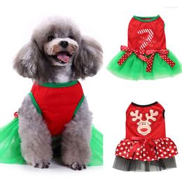 Dog Apparel Cat Skirt Warm Dress Pullover Dogs Pets Clothing Clothes Cute Durable Soft Comfortable Puppy Accessory Christmas