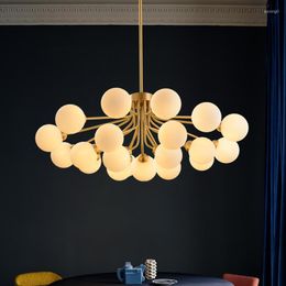 Chandeliers Nordic Bubble Chandelier Glass Shade Lighting Modern Led Italian Design Gold Living Room Dining Light