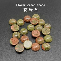 4/6/8/1012/14MM Gemstone Cabochons Natural Synthetic Stone Beads Unakite Cabochons for Earring Necklace Bracelet