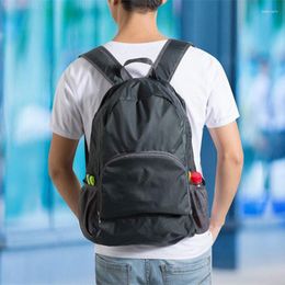 Backpack Travel Bag High-capacity Backpacks Zipper Soild Nylon Back Pack Daily Traveling Women Men Shoulder Bags Folding