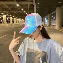 Ball Caps Casual All-match Net Hip Hop Thin Sequin Spring And Summer Baseball Cap For Women