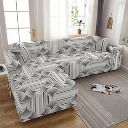 Chair Covers All-inclusive L Shaped Sofa Cover Living Room Elastic Furniture Cushion Slipcover Chaise Longue Corner Fundas