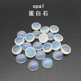 4/6/8/10/12/14MM Gemstone Cabochons Natural Synthetic Stone Beads Opalite Cabochons for Earring Necklace Bracelet