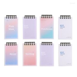 Korean Cute Coil Journal Writing Notebook 6 Ring Binder Diary Notepad Refillable Travel Memo Note Pad For Kids Students