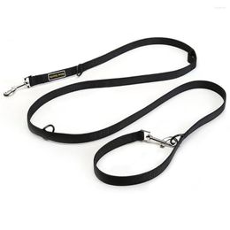 Dog Collars Multi-functional Leashes Elastic Collar Belt Pet Traction Rope Slip Lead Training Walk Running For Dogs