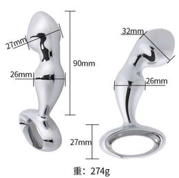 Massage Toy for Men and Women Going Out Wear Ship Anchor Metal Anal Plug Adult Products Expansion Rear Court Hand-held Handle