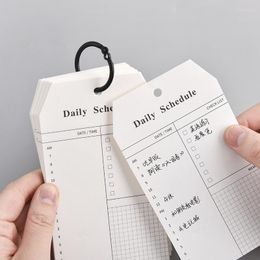 52p Coil Memo Pad Agenda Planner Notebook Daily Weekly Goal Habit To Do List Schedules Office School Stationery 80x140mm