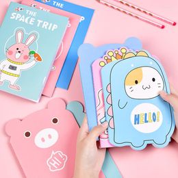 Sheets Animal Diary Notebook Kawaii Cartoon Notepad Hard Cover Memo Time Organiser Friend Kids Stationery Gift