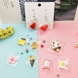 Pendant Necklaces Arrival Jewelry Resin Charms 40pcs/Lot 29 37MM Transparent Bag Shape Red Heart Egg Fruit Earring Necklace Plastic Pendants