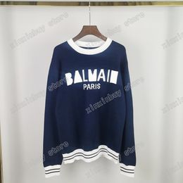 xinxinbuy Men designer Hoodie sweater Letter jacquard print Paris cotton women black grey blue S-2XL