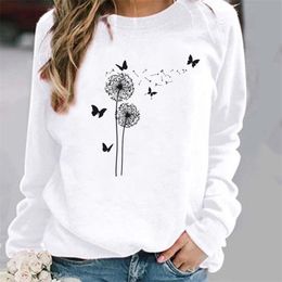 Women's Hoodies Sweatshirts Pullovers Womens Dandelion Trend Clothing Ladies Spring Autumn Winter Woman Female O-neck Casual 221109