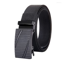 Belts Advanced Design Unisex Tactics Belt Alloy Automatic Buckle Men Canvas Outdoor Casual And Women Jeans Nylon