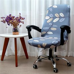 Chair Covers Fashion Print Pattern Cover Home One-piece Computer Office Rotating Armchair High Elasticity Protective