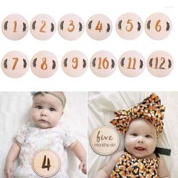 Blankets 12 Pcs/set Nordic Style Baby Birth Month Number Birthday Commemorative Milestone Card Born Full Moon Pography Props