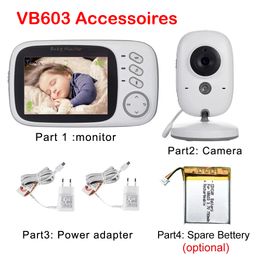 IP Cameras Accessories 3.2 inch Wireless Video Colour Baby Monitor Nanny Security Camera Battery for VB603 BM603 221108