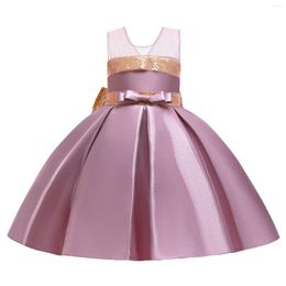 Girl Dresses Children Girls 2022 Evening Party S With Sequins Princess Kids For Costume Flower Wedding Dress