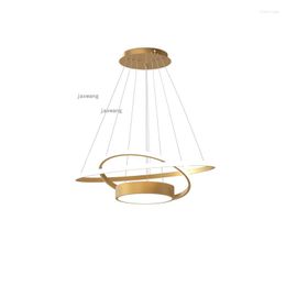 Chandeliers Nordic Light Luxury Restaurant Ceiling Chandelier Modern Bedroom Hanging Lamps LED Decor Loft Suspension Fixtures