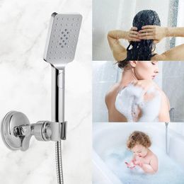 Bathroom Shower Sets Adjustable Head Holder Punch Free Self-adhesive Handheld Suction Up Stand Bracket Wall Mounted Tools