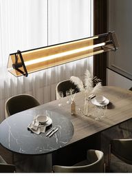 Modern minimalist restaurant pendan light Chandeliers luxury dining table bar lamp creative office coffee shop lampS