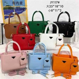 Purse Handbags Womens new portable two piece set Mini contrast color sling single Shoulder Messenger