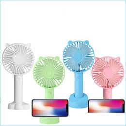 Other Festive Party Supplies Usb Charge Fan Mini Handle Portable Rechargeable Cool Snowflake Handheld Summer Home Office Gifts Dro Dh2Ep