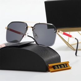 Fashion Eyewear Luxury Men's Sunglasses Driving Sun Glasses For Men Women Brand Designer Male Vintage No Border Black Sunglasses UV400 With Original Box