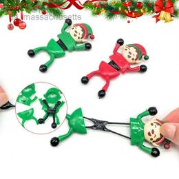 5PC Adults Kids Fun Christmas Child Shape Throwing Sticky Wall Toys Prank Novelty Flexible Climb Man Stretch Toy Joking Prop L221110