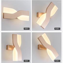 Wall Lamps Rotatable Creative Modern LED Lights Indoor Lighting For Living Study Room Bedroom Bedside Flats Aisle Corridor