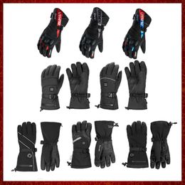 FR29 Heated Gloves With Battery Powered Winter Outdoor Thermal Motorcycle Riding Gloves 100% Waterproof Keep Warm Moto Guantes