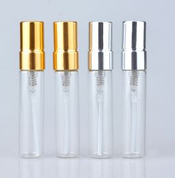 300pcs 5ml Mini Portable Glass 5ml Perfume Spray Bottles Atomizer Refillable Empty Cosmetic Containers For Travel