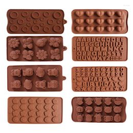 Baking Tools Animal Number Letter Silicone Mould Chocolate Moulds Jelly Moulds DIY Silicon Soap Cute Mould Kids