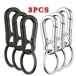 Keychains 3PCS Men Gourd Buckle Keychain Climbing Hook Car Waist Belt Clip Anti-lost Hanging Classic Key Ring Sports Tools