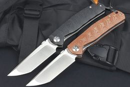 Hot M6685 Flipper Folding Knife D2 Satin Drop Point Blade G10 with Steel Sheet Handle Ball Bearing Fast Open Folder Knives
