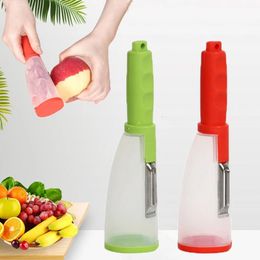 Stainless Steel Multi-functional Storage Peeler With A Container For Potato Cucumber Carrot Fruit Vegetable Tools Peeler Kitchen Tool
