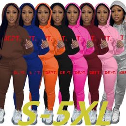 2024 Designer Brand women Tracksuits Jogging Suits print two Piece Sets hoodies Pants Long Sleeve Sweatsuits sportswear Outfits 5XL Plus size casual Clothes 8913-7