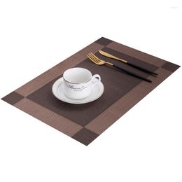 Table Mats High-end European-style PVC Four-corner Placemats Non-slip And Heat-resistant Coasters