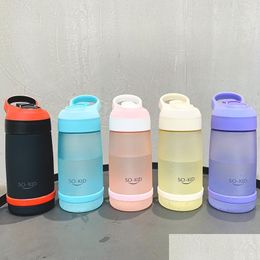 Tumblers 550Ml St Plastic Bottle Sports Water Bottles With Children Students School Outdoor Cam Drop Delivery Home Garden Kitchen Di Dhquk