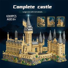 Blocks MOC 6369pcs City Magic Medieval Castle Mini Model Building Micro Architecture Assembly Bricks Toys for Children Gift 221109