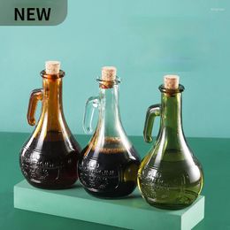 Storage Bottles Glass Oil Pot Household Bottle Kitchen Soy Sauce Vinegar Seasoning Large-capacity Can
